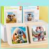 Childrens Wooden 3d Animal Puzzle Set With Educational Features For Early Learning