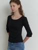 Liel Hata 3/4 Sleeve T-Shirt (Black)