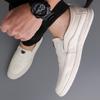 Mens Leather Loafers Breathable Outdoor Slip on Casual Shoes for Male Work Office Driving Sneakers Non Slip Walking Flats