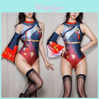 Nylon Cosplay Outfit Game Costume For Witch Roleplay