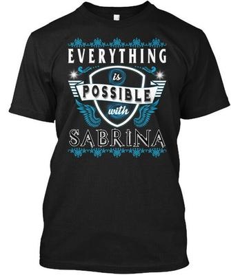 Alles möglich mit Sabrina T-Shirt Hergestellt in den USA Größe S bis 5XL