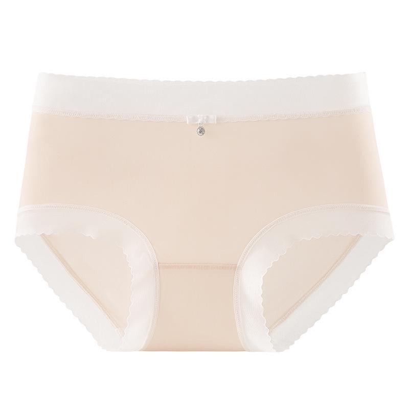 Women's Mid-Waist Comfortable Breathable Panties with PLA Fiber Crotch