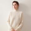 Women's Cashmere Knit Half-High Neck Raglan Sleeve Sweater – Autumn/Winter Base Layer Top