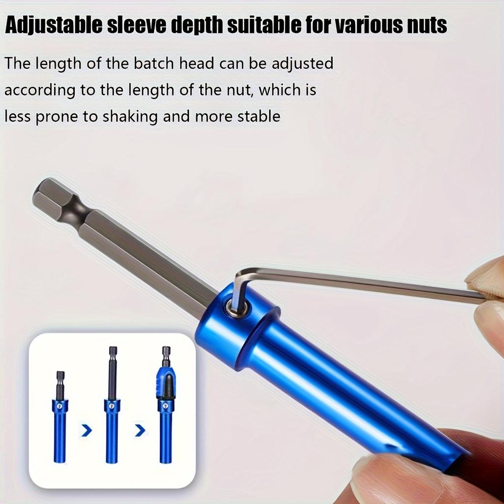 New 3-in-1 Multifunctional Magnetic Screw Socket Screwdriver Tool for Quick Installation