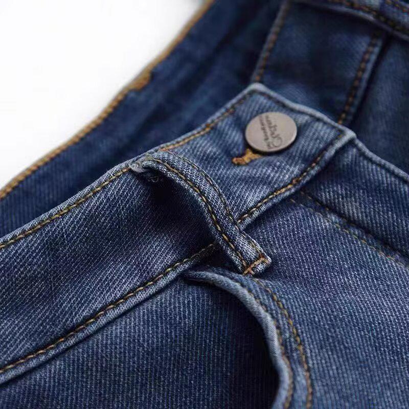Women's Soft Fleece-Lined Denim Jeans – Comfortable, Flattering, Versatile Dad Pants for Autumn/Winter 2025