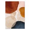 Abstract Geometric Line Orange Watercolor Boho Wall Poster Print Nordic Canvas Painting Art Pictures Living Room Home Decor