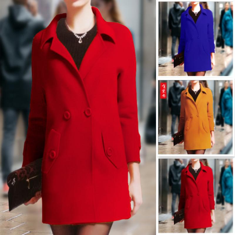 

Mid To Long Length Women s Jackets From Europe and America S красный