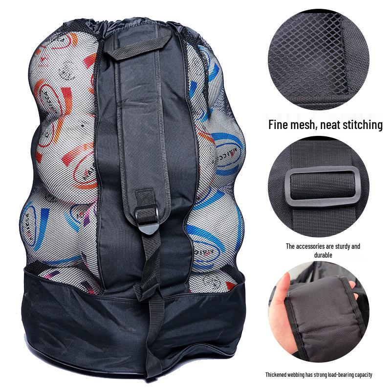 Large Capacity Ball Storage Bag for Football, Basketball & Volleyball Training