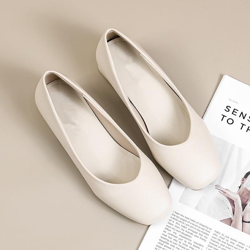 

Французские туфли-лодочки с красивым темпераментом женские на одном педале с юбкой нежные туфли на плоской подошве для работы на улице с квадратным носком вечерние женские туфли 41