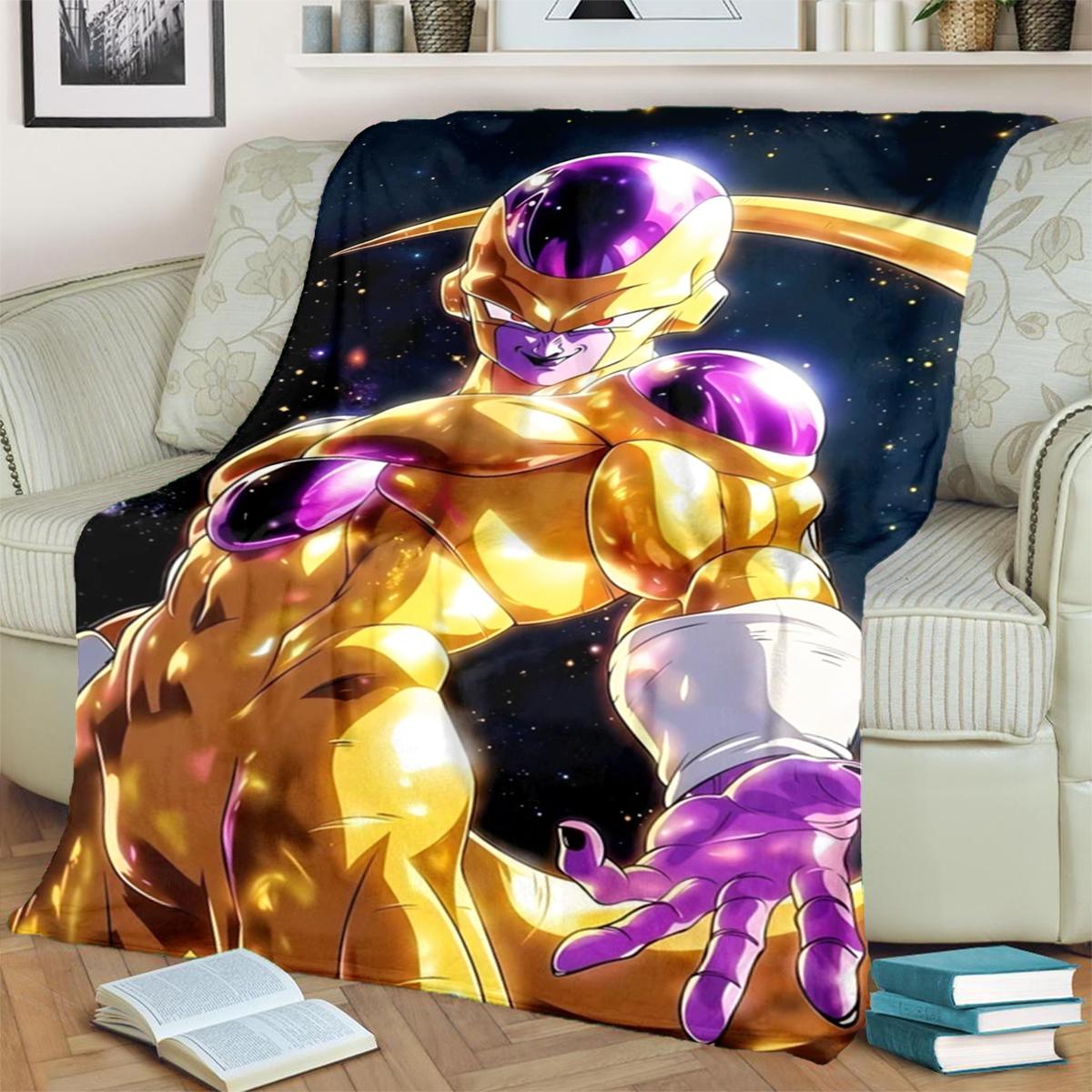 

Dragon Ball! Blanket Flannel Warm Comfortable for Bedrooms, Sofas, Beds, Chairs, Picnics, Travel 75x90cm