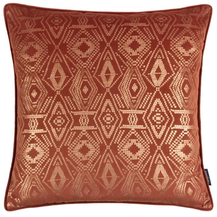Paoletti Tayanna Velvet Metallic Cushion Cover
