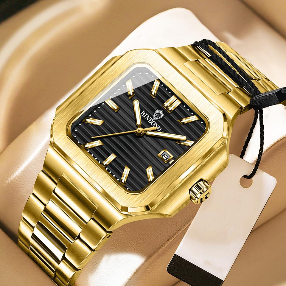 Business Watch Men Stainless Steel Date Waterproof Wristwatch Man Fashion Men Watches Relogio Masculino