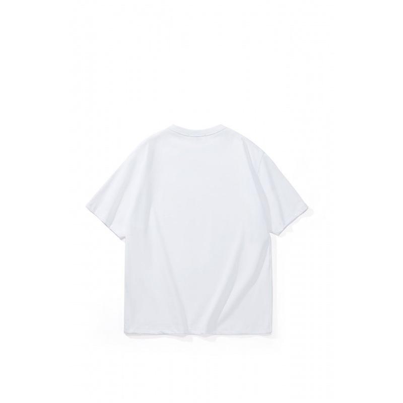 

WE DONE Letter Print 300g Heavy Cotton Unisex American Style Casual Loose T-Shirt S