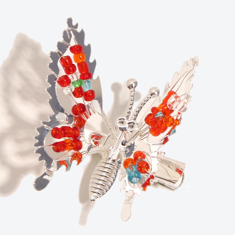 Move The Butterfly Spring Hair Clip Little Girl Super Girl Broken Duckbill Clip Hair Accessories