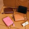 1Pcs Short Organ Card Bag Men'S Leather Zipper Wallet Large Capacity Multi-Card Holder Wallets Coin Cash Purse
