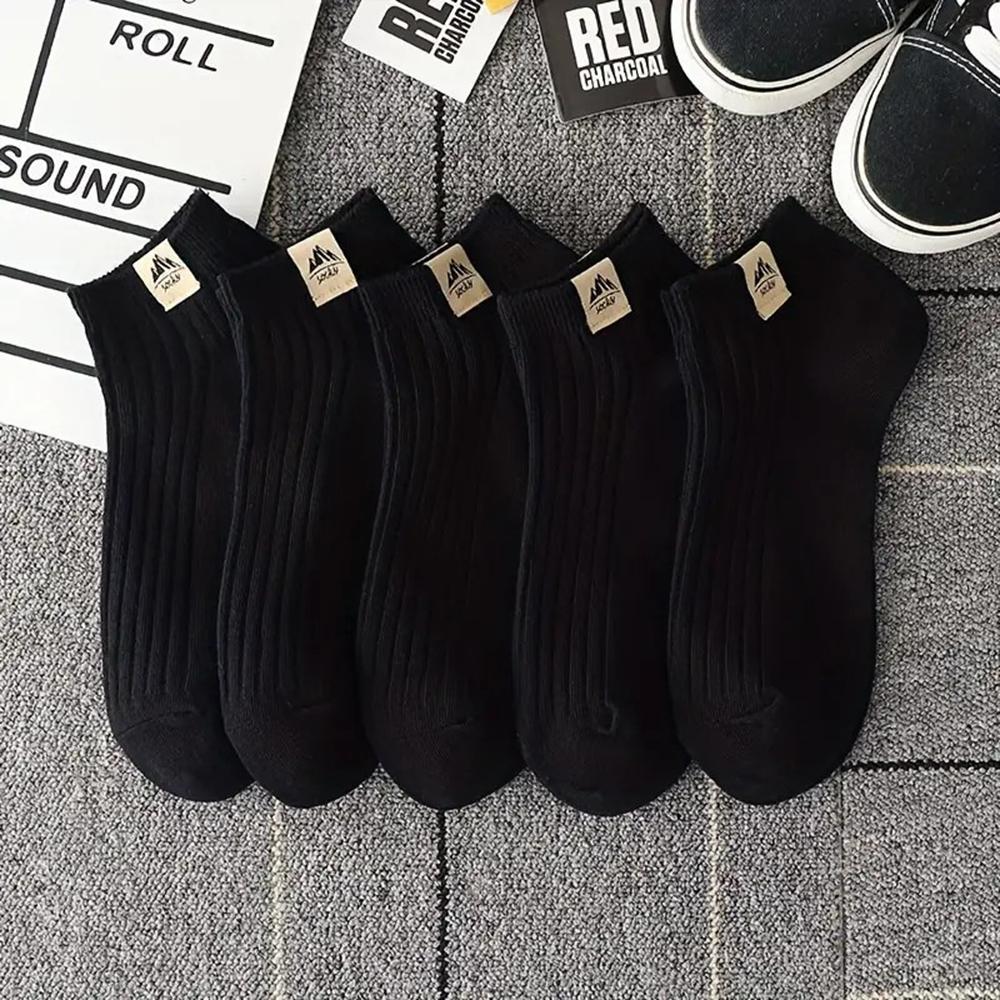 5/10/20/30 Pairs Neutral Simple Men Women Boat Socks Fashionable Versatile Comfortable Breathable Sweat Absorbing Casual Socks