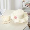 New Summertime Cute Children Straw Hat + Handbag Bag Girls SummerOutdoor Beach Cap Cute Bow Travel Beach Sun HatCrossbody Bag