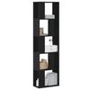 VidaXL 5-Tier Bookcase Black 45x23.5x162.5 Cm Engineered Wood, Shelf, Bookshelf, Book Holder, Cabinet 852781