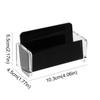 High-End Business Cards Display Holders Black&Clear Name Cards Organizer  Tabletop