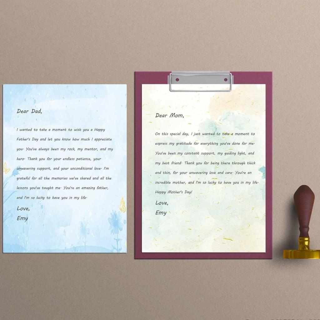 DUGUTUL Colored Printer Paper, Watercolor Stationary Paper, Double-Sided, Computer Paper for Business or Personal Use, Printer Friendly for Letters