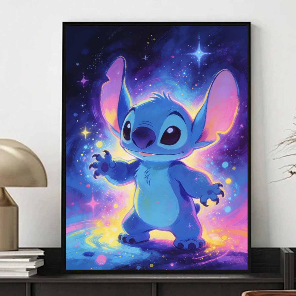 Disney 5D DIY All Diamond Art Painting Kit Stitch Space Galaxy Home Decor Gift