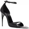 Fashion Sexy Pointy Stiletto Sandals Women'S New Rhinrhinous Hollow Sexy Open Toe Satin High Heels Women