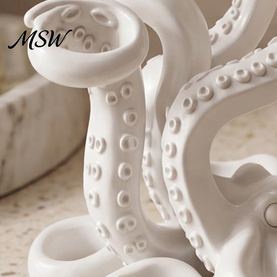 Cute Desk Accessories 3D Printed Octopus Toothbrush Holder, Creative Space Saving Organizer, Durable Novelty Home Decor PLA Material Stable