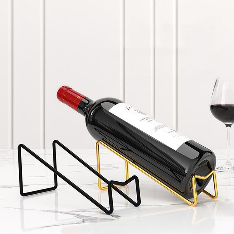 1 Pack Wine Bottle Rack Countertop Wine Bottle Display Rack Wine Storage Rack Simple Home Counter Decoration