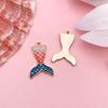 Cute Cartoon Mermaid Starfish Drip Oil Pendant Charm for DIY Bracelets & Necklaces