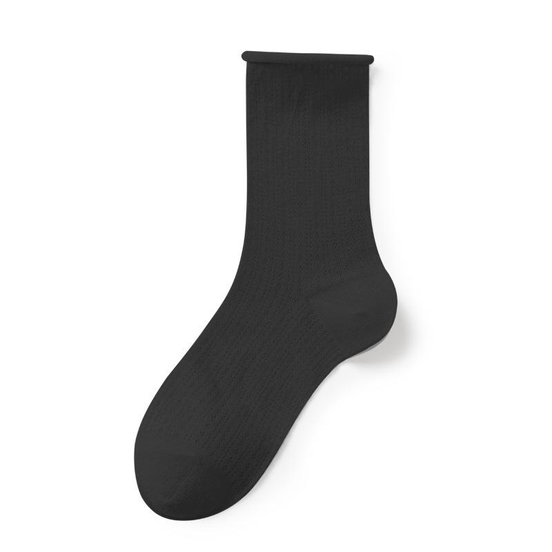 5 Pairs of Women's Summer Thin Cotton Hollow Mesh Pile Socks