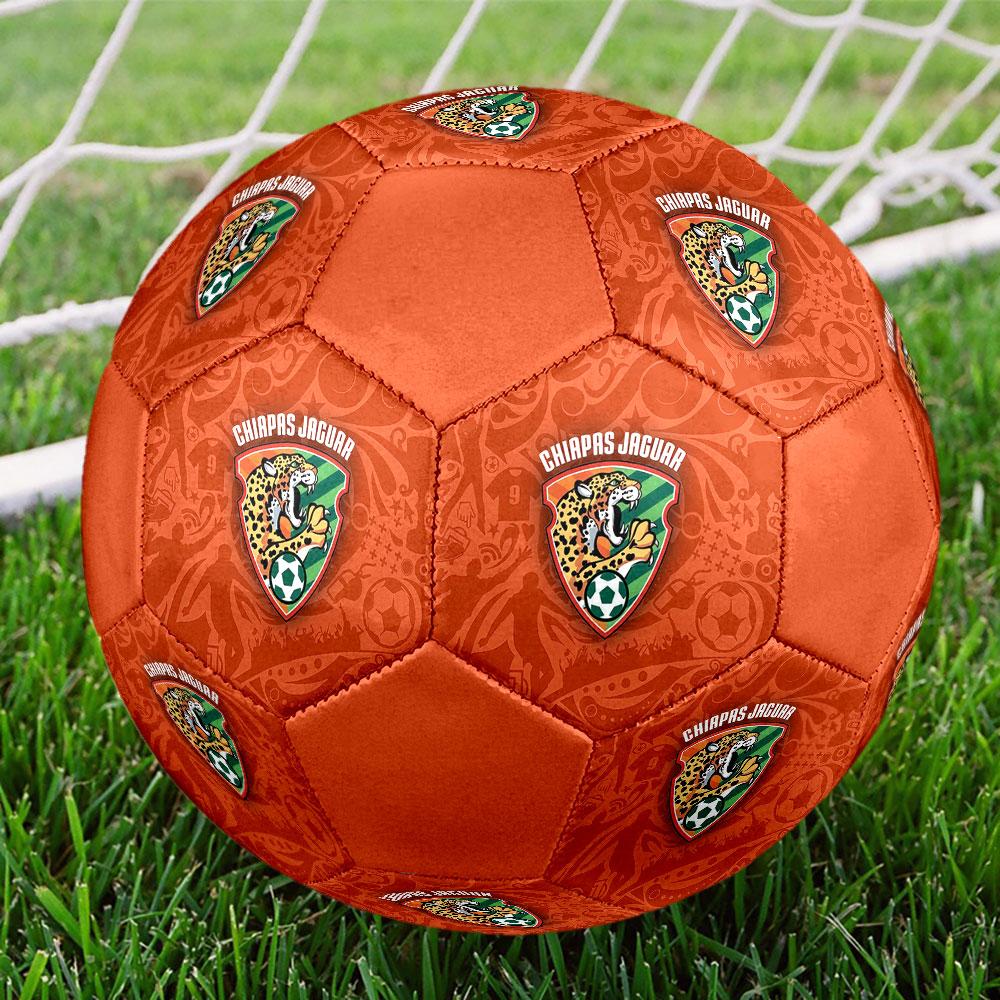 Chiapas FC Size 5 Soccer Ball, Machine-Stitched PVC, Durable & High Bounce, All Ages Fit, fan merchandise, matches & outdoor use.