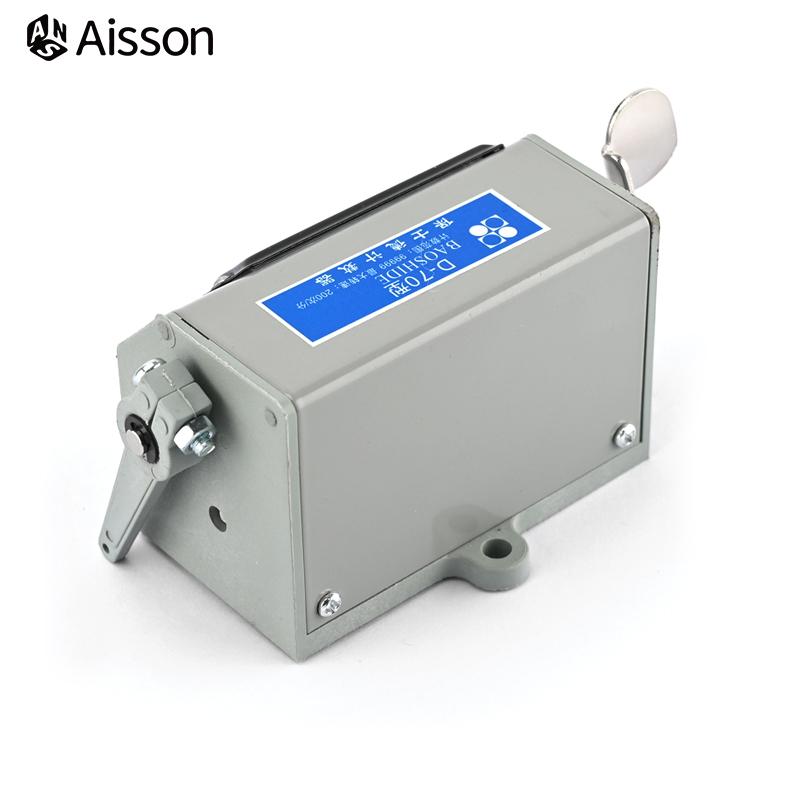 D-70 5 Digits Pull Type Counter Punch Machine Design Mechanical Counter Totalizing Pull Counter Resettable Digital Punch Counter 1