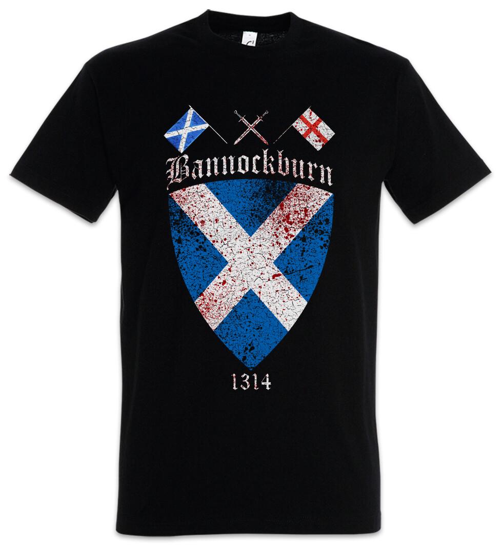 Bannockburn T-Shirt Mens Womens Tees Top Robert 1314 Flag Scotland the Bruce Banner Scottish Battle S
