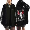 Anime Bungo Stray Dogs Dazai Osamu Zipper Hoodie Men Women Casual Manga Oversized Streetwear Male Fashion Vintage Zip Up Jacket