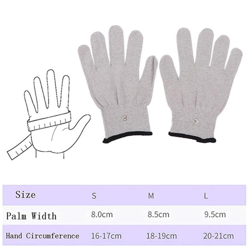 EMS TENS Conductive Gloves for Electrical Stimulation Hand Electrotherapy Reusable Gloves