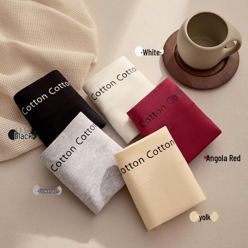 Plus Size Seamless High-Waist Antibacterial Cotton Boxer Briefs