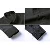 6XL 7XL Men's Classic Long Sleeve Formal Shirt Solid Color Business Office Fashion Black Blue White Dress Shirts Casual Work Top