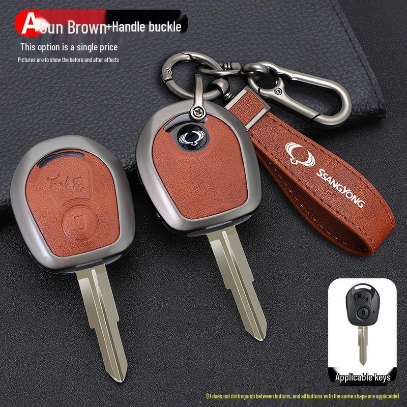 SsangYong Actyon Rexton W Kyron Metal Car Key Cover