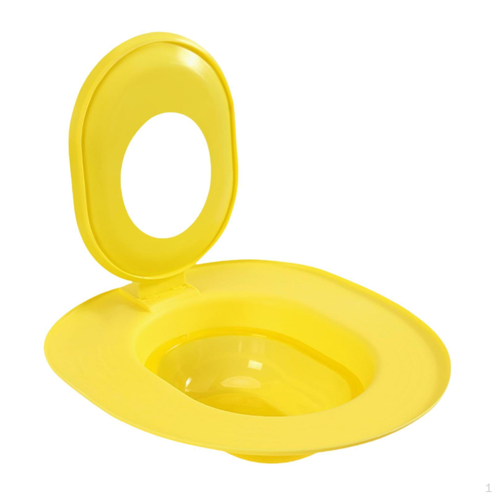 Набор для приучения кошки к лотку, Горшок для большинства унитазов, Крепление на сиденье, Yelloe