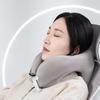 U-shaped Pillow Memory Foam Thick Elastic Slow Bounce Travel Neck Pillow Adjustable Band Pain Relief Long Flight Neck Support Office Nap Pillow