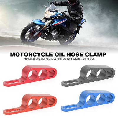 Motorcycle Oil Hose Brake Line Clip Brake Hose Clip Protector Clamp CNC Aluminum Alloy