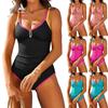 Damen Badeanzug Mode Sexy Bikini Mit Gepolsterten Körbchen Und Ohne Bügel