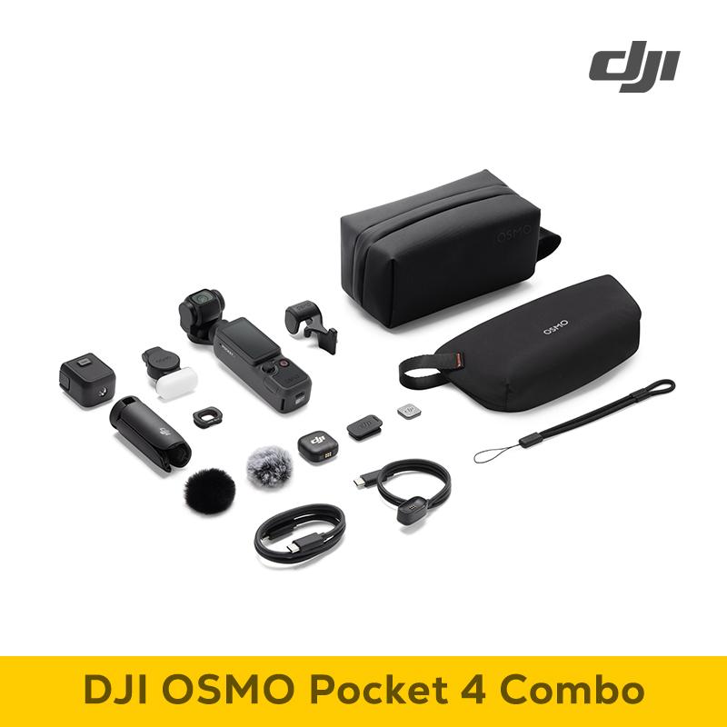 DJI Osmo Pocket 4 Pocket Gimbal Vlog Camera 1″ CMOS & 4K/240fps 3-Axis Stabilization 2× Lossless Zoom 2"Rotatable Screen Camera