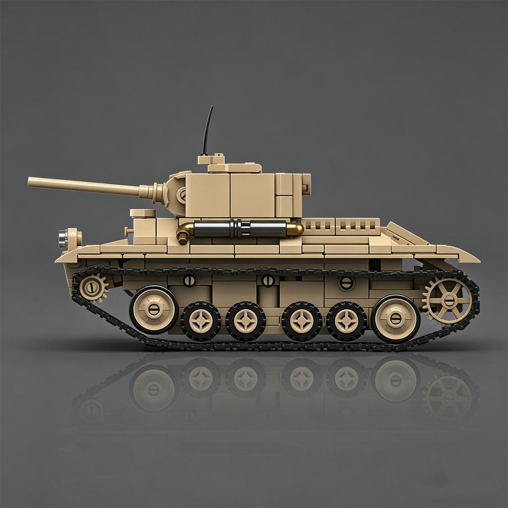 Britischer Valentine Infanteriepanzer Zweiter Weltkrieg MK III Kettenfahrzeug Panzerbausteine Set VALENTINE.I Maßstabsmodell Jungen Mädchen Spielzeug
