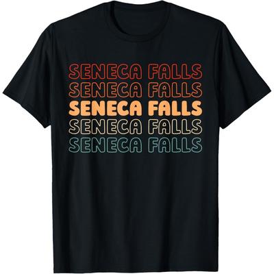 Retro Us American City - Usa Vintage New York Seneca Falls T-Shirt