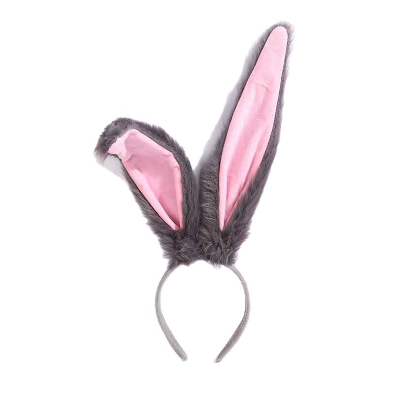Halloween Long-Haired Rabbit Ear Lolita Headband - Fashionable Cosplay Accessory