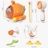 Baby-Duschkopf Cartoon-Karotte Elektrische Wasserpumpe Verstellbarer Sprinkler Babywanne Wassersprühspielzeug für Kleinkinder Geschenk