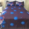 Sugar Skull Comforter Cover Set King Size Skulls Decor Bedding Bones Skeleton Roses Floral Duvet Cover Set Bedding Cover Zipper