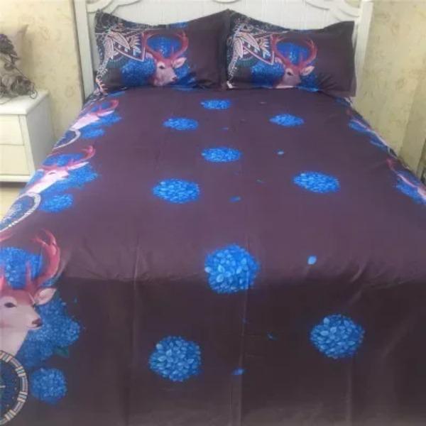 Sugar Skull Comforter Cover Set King Size Skulls Decor Bedding Bones Skeleton Roses Floral Duvet Cover Set Bedding Cover Zipper