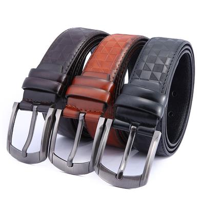 Belt Men'S Stall Faux Leather Retro Pin Buckle Belt Support